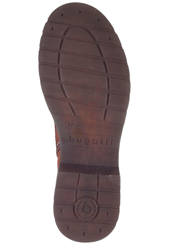 Stiefeletten Bugatti Stiefelette Leder/Synthetik Cognac