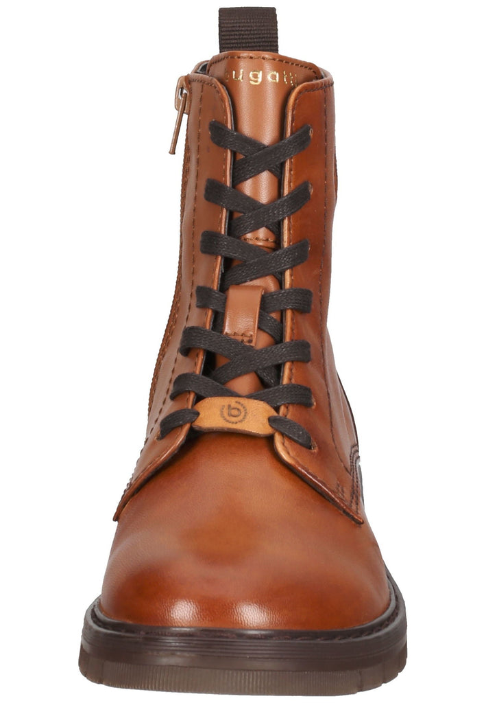 Stiefeletten Bugatti Stiefelette Leder/Synthetik Cognac