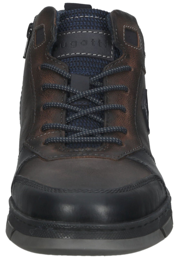 Stiefeletten Bugatti Stiefelette Leder/Textil Blau/Grau