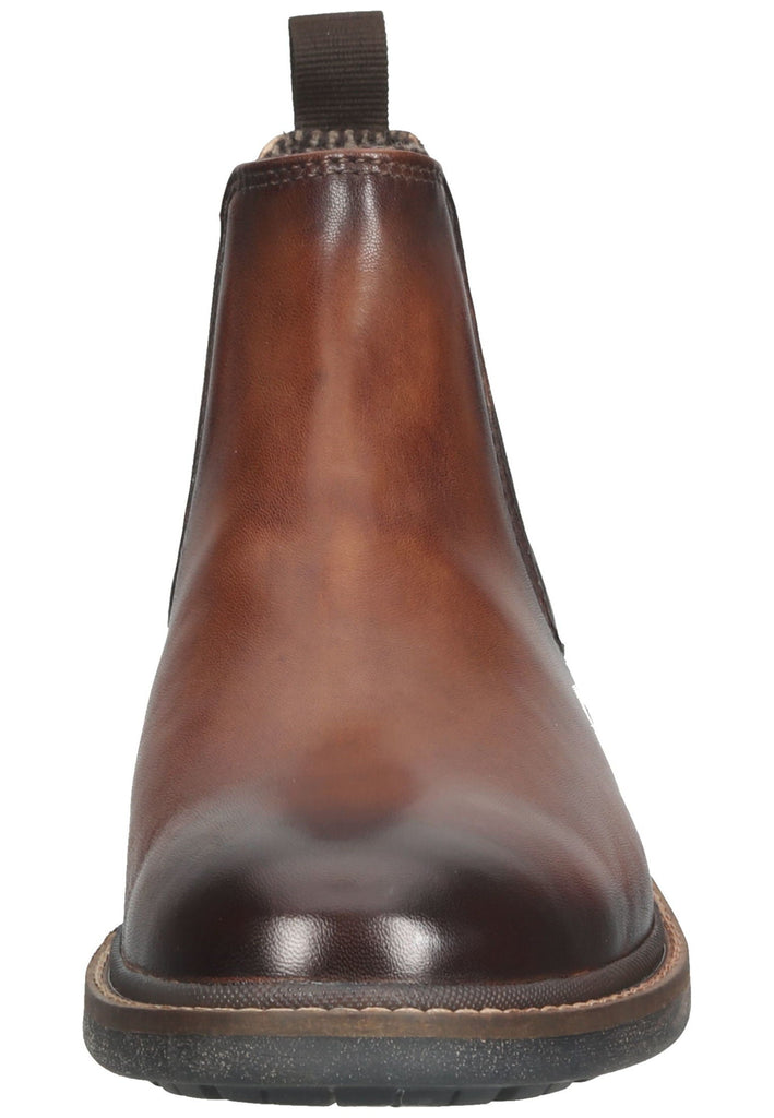 Stiefeletten Bugatti Stiefelette Leder/Textil Cognac