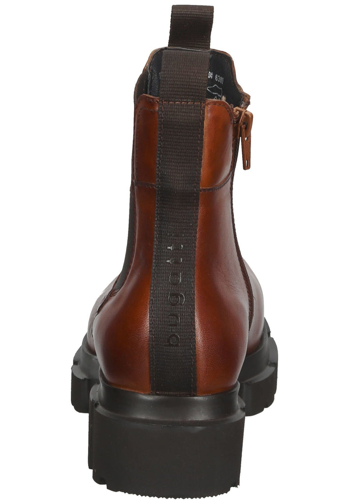 Stiefeletten Bugatti Stiefelette Leder/Textil Cognac