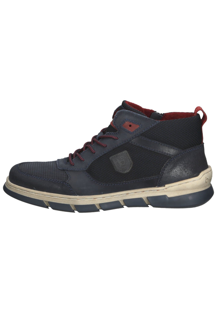 Stiefeletten Bugatti Stiefelette Leder/Textil Dunkelblau