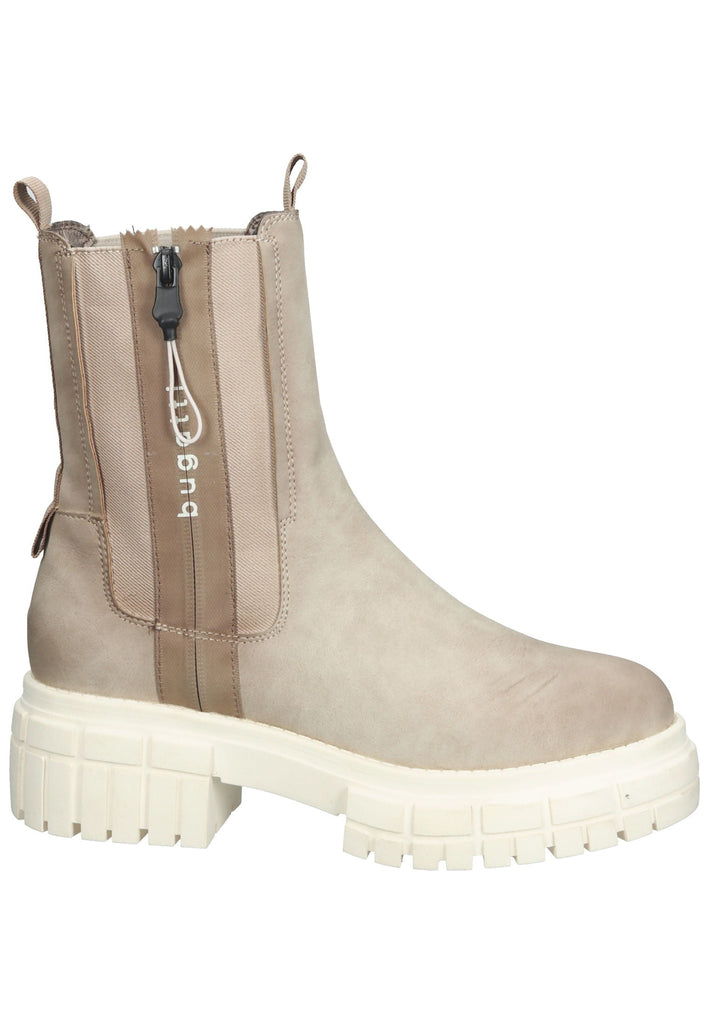Stiefeletten Bugatti Stiefelette Lederimitat Beige
