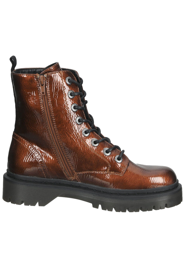 Stiefeletten Bugatti Stiefelette Lederimitat Cognac