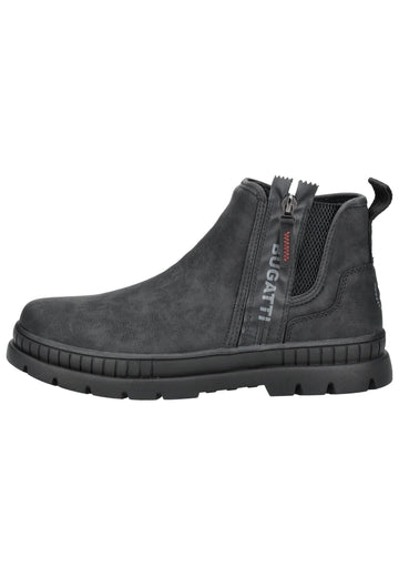 Stiefeletten Bugatti Stiefelette Lederimitat Schwarz Warmfutter
