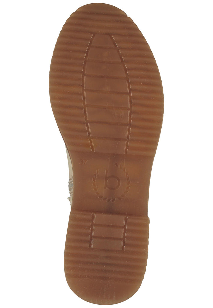 Stiefeletten Bugatti Stiefelette Lederimitat/Textil Beige