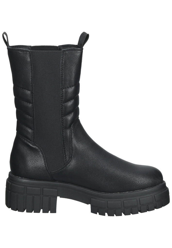 Stiefeletten Bugatti Stiefelette Lederimitat/Textil Schwarz