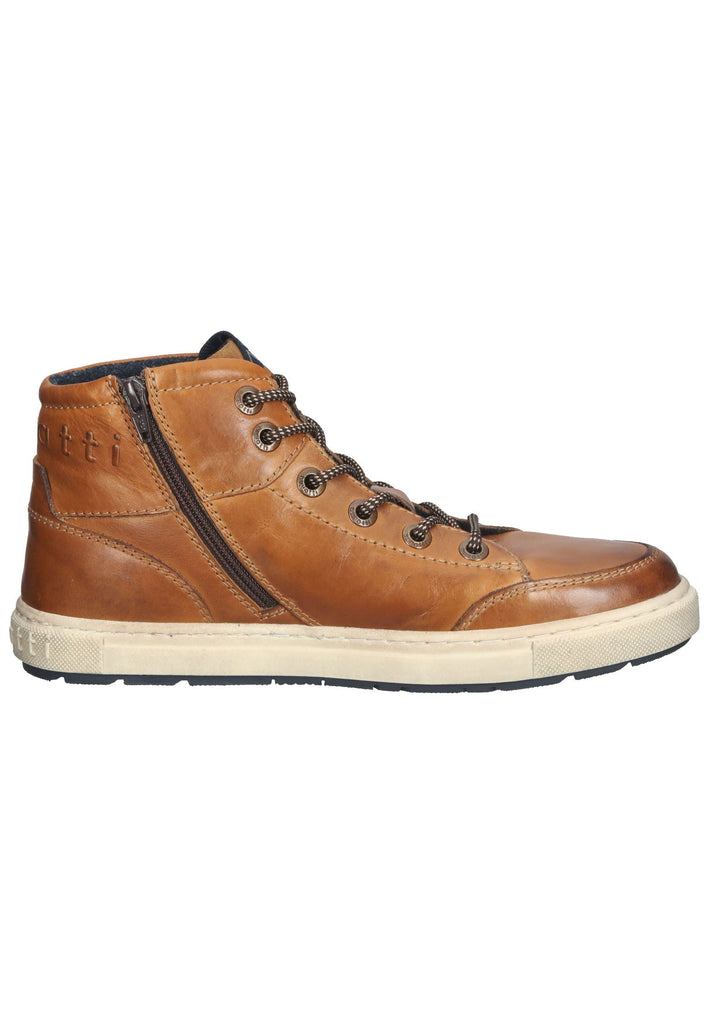 Stiefeletten Bugatti Stiefelette Nappaleder Cognac