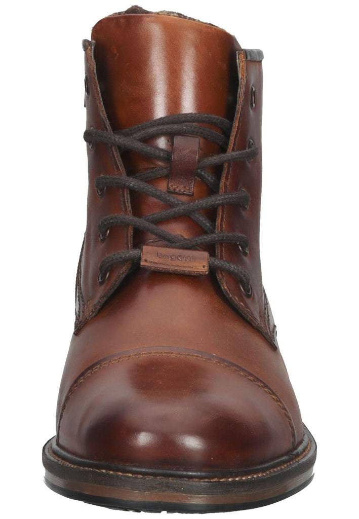 Stiefeletten Bugatti Stiefelette Nappaleder Cognac Warmfutter