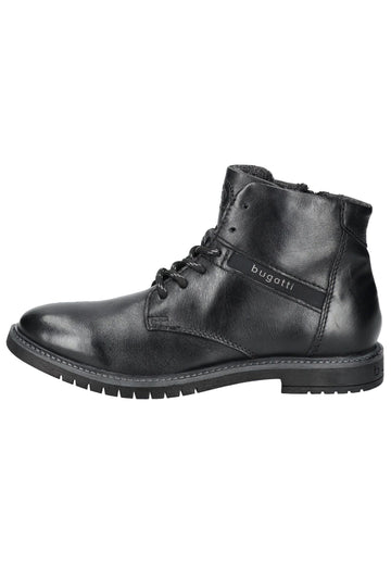 Stiefeletten Bugatti Stiefelette Nappaleder Schwarz Warmfutter