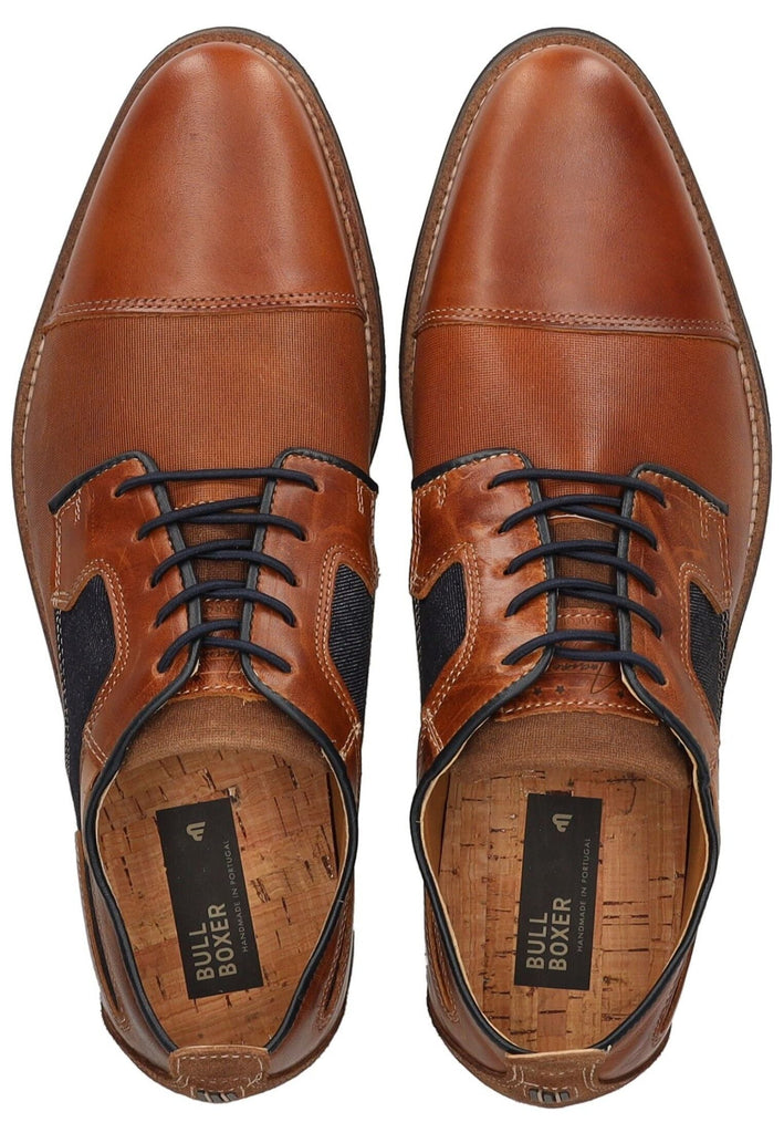 Bullboxer Businessschuhe Leder/Textil Cognac