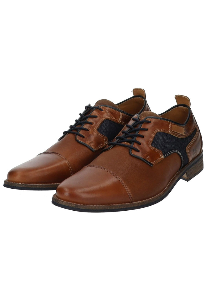 Bullboxer Businessschuhe Leder/Textil Cognac