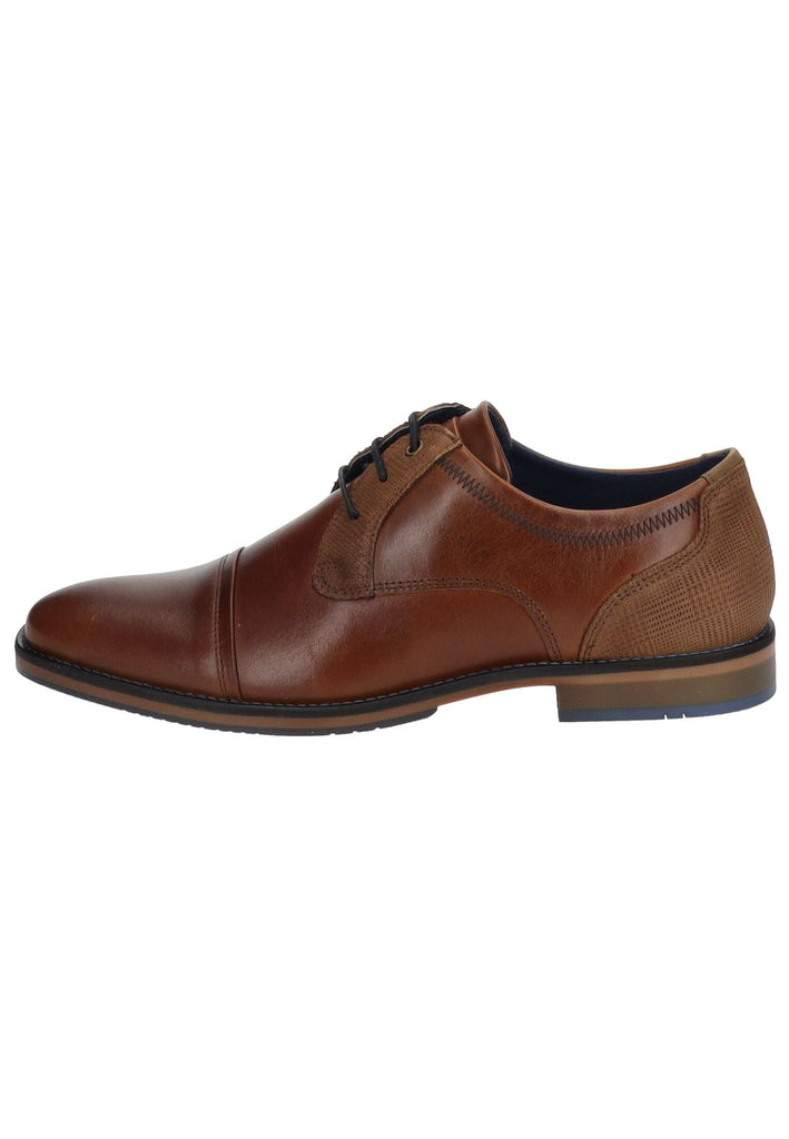 Halbschuhe Bullboxer Businessschuhe Leder Cognac