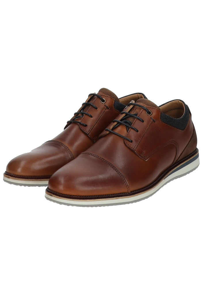 Bullboxer Halbschuhe Leder Cognac