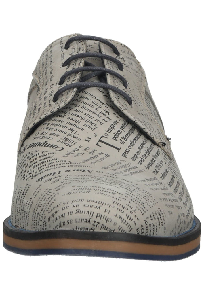 Bullboxer Halbschuhe Leder Grau