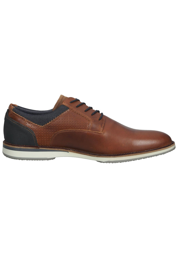 Bullboxer Halbschuhe Leder/Textil Cognac