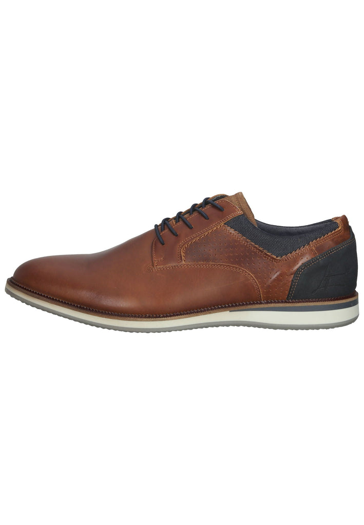 Bullboxer Halbschuhe Leder/Textil Cognac