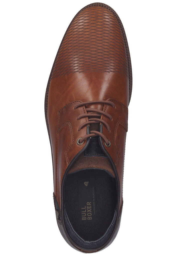 Bullboxer Halbschuhe Leder/Textil Cognac