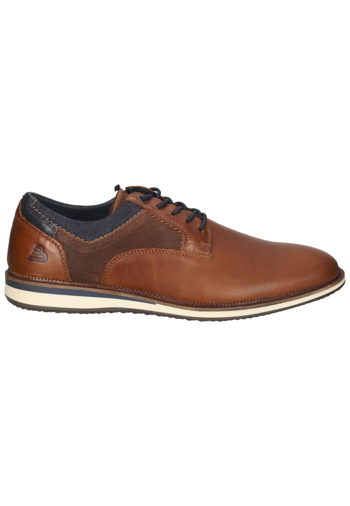 Bullboxer Halbschuhe Leder/Textil Cognac