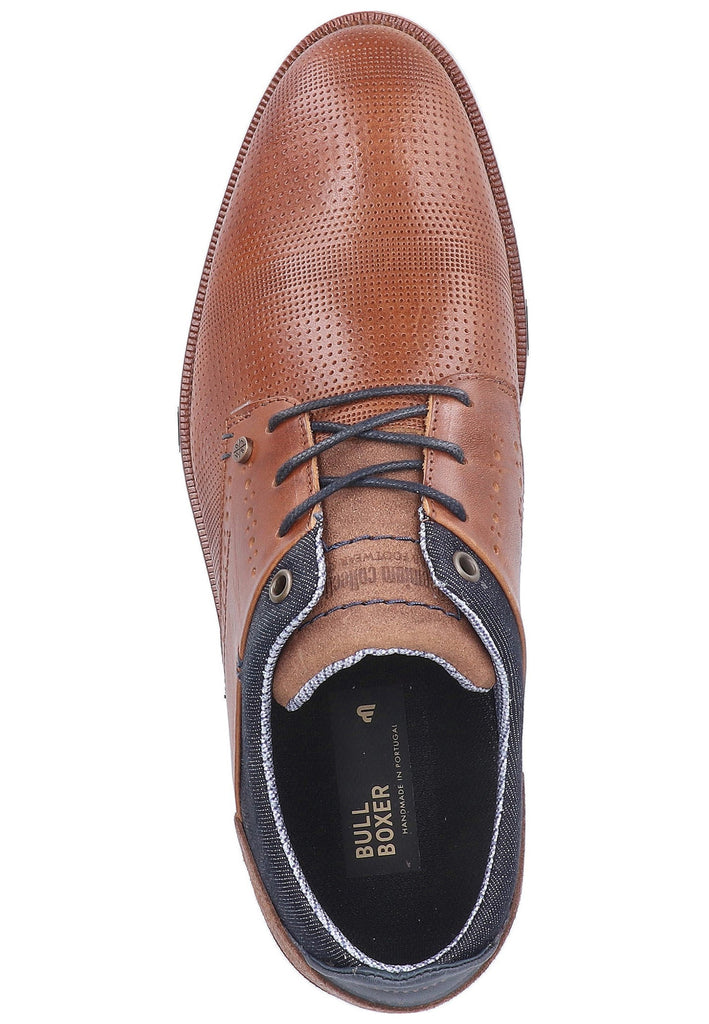 Bullboxer Halbschuhe Leder/Textil Cognac