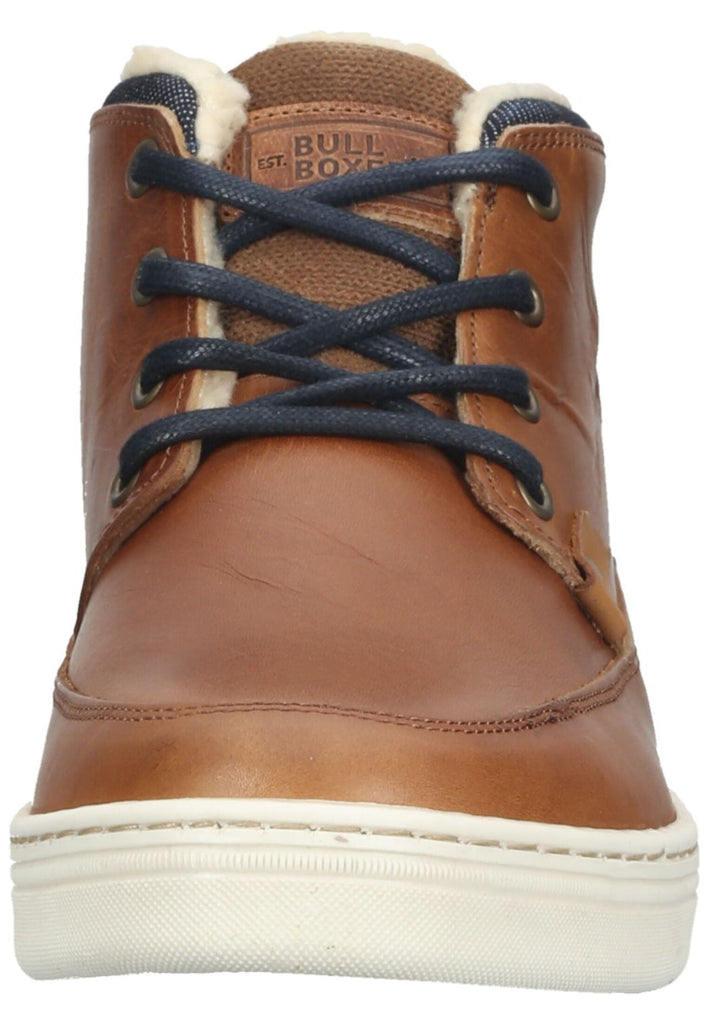 Bullboxer Halbschuhe Leder/Textil Cognac Warmfutter