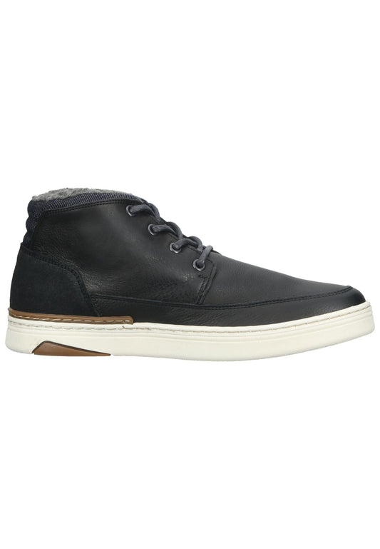 Bullboxer Halbschuhe Leder/Textil Schwarz Warmfutter