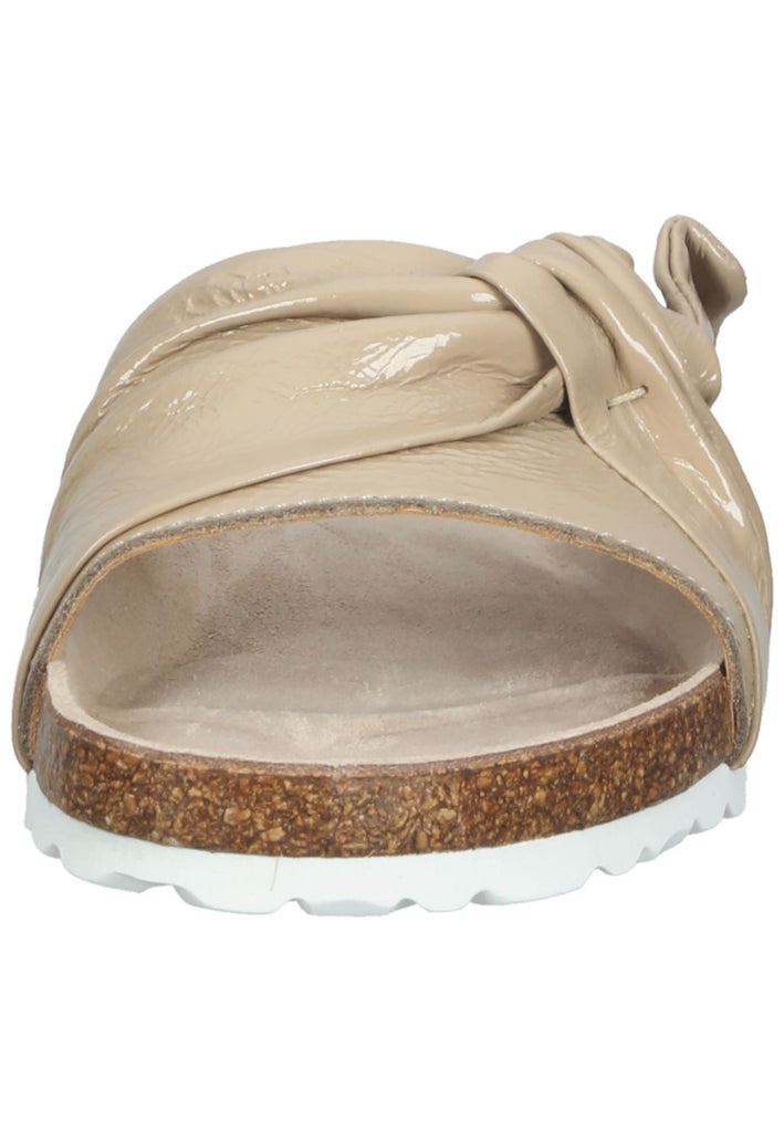 Bullboxer Pantoletten Leder Beige Lack