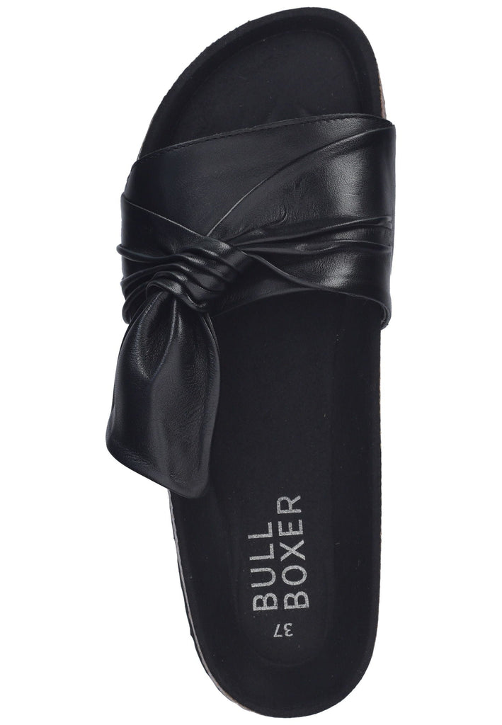 Bullboxer Pantoletten Leder Schwarz/Braun