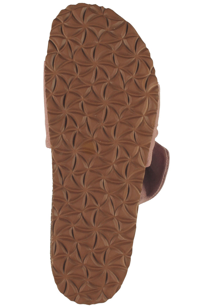 Bullboxer Pantoletten Veloursleder Rosa