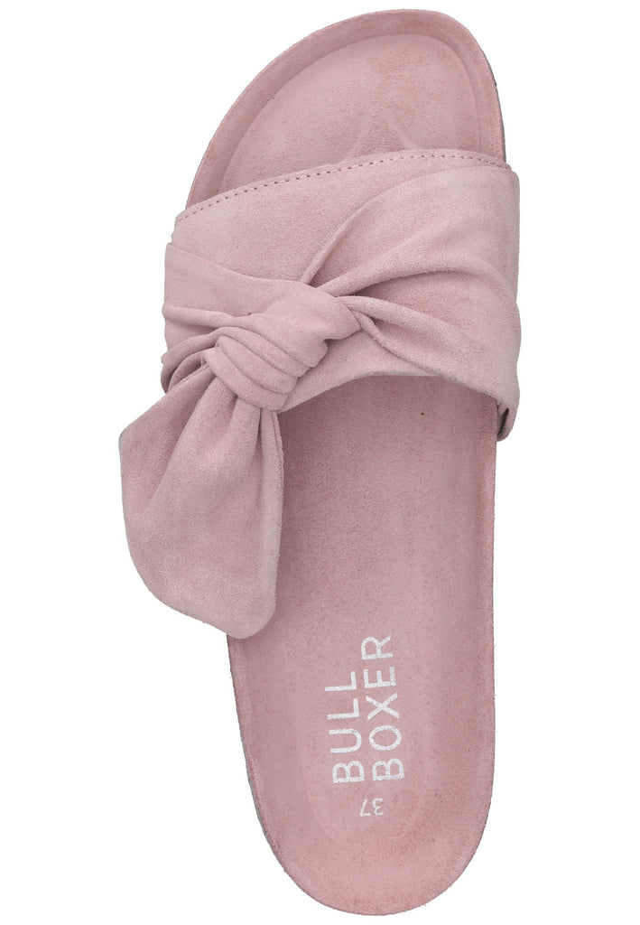 Bullboxer Pantoletten Veloursleder Rosa