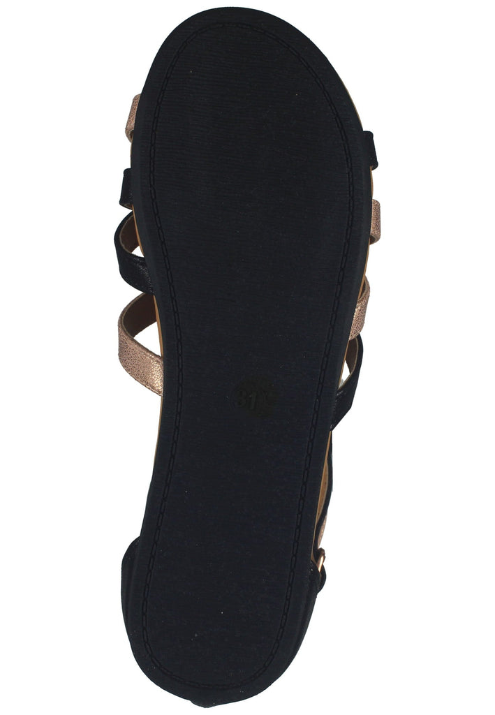 Bullboxer Sandalen Lederimitat Schwarz