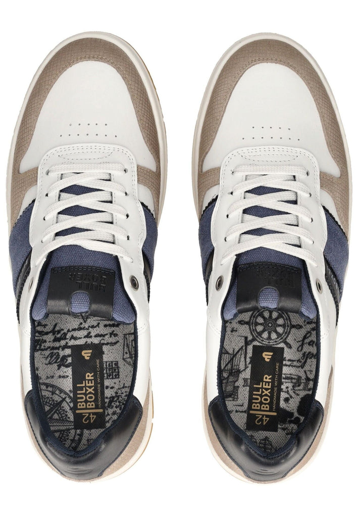 Bullboxer Sneaker Leder Grau/Weiß
