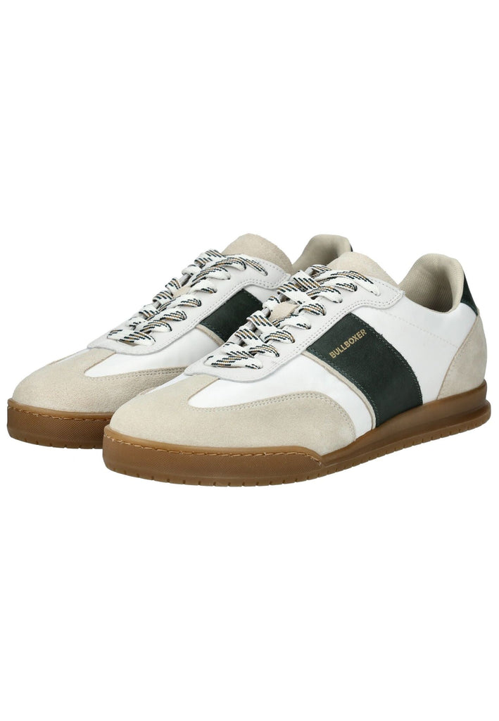Bullboxer Sneaker Leder/Textil Weiß/Grün