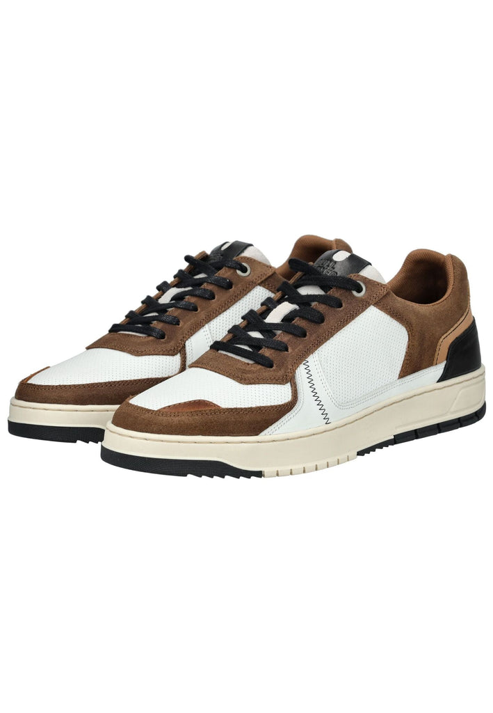 Bullboxer Sneaker Leder Weiß/Braun