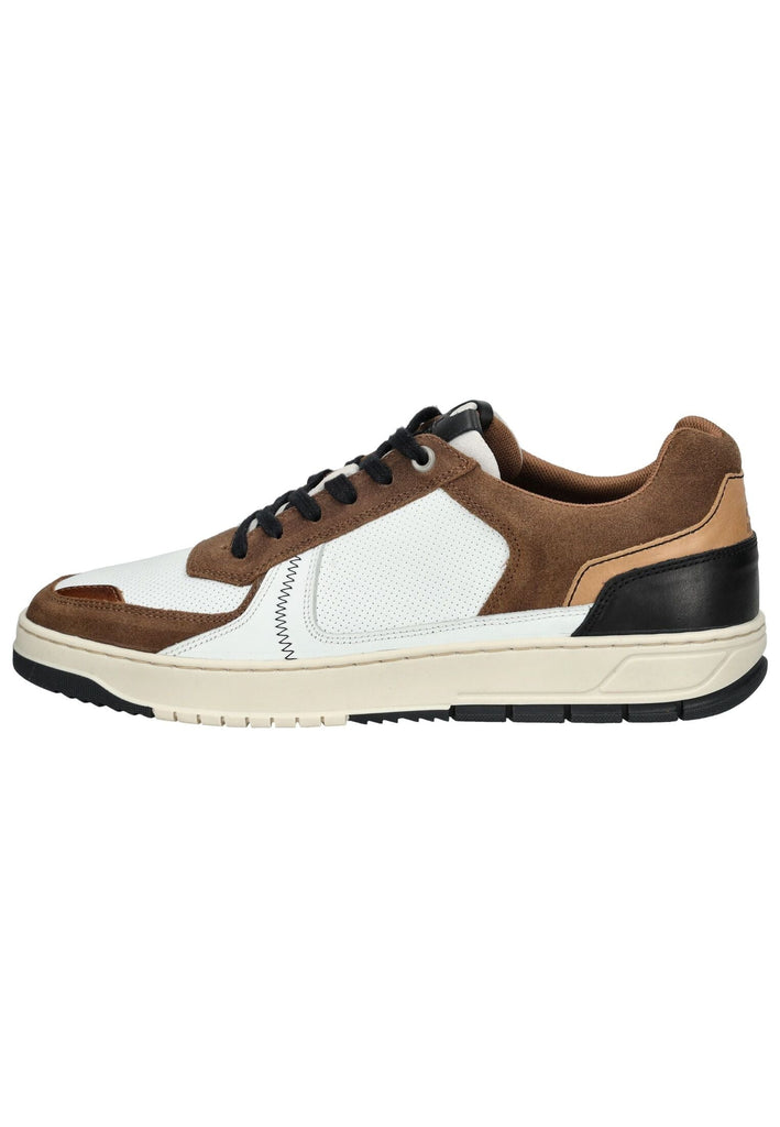 Bullboxer Sneaker Leder Weiß/Braun