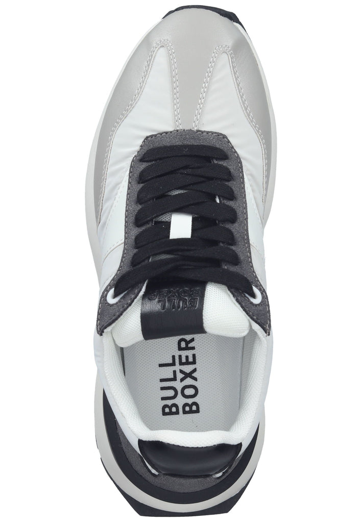 Bullboxer Sneaker Lederimitat/Textil Grau/Weiß