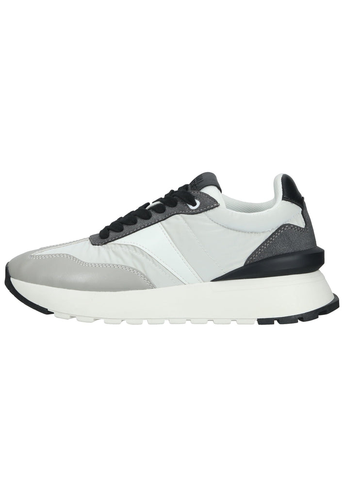 Bullboxer Sneaker Lederimitat/Textil Grau/Weiß