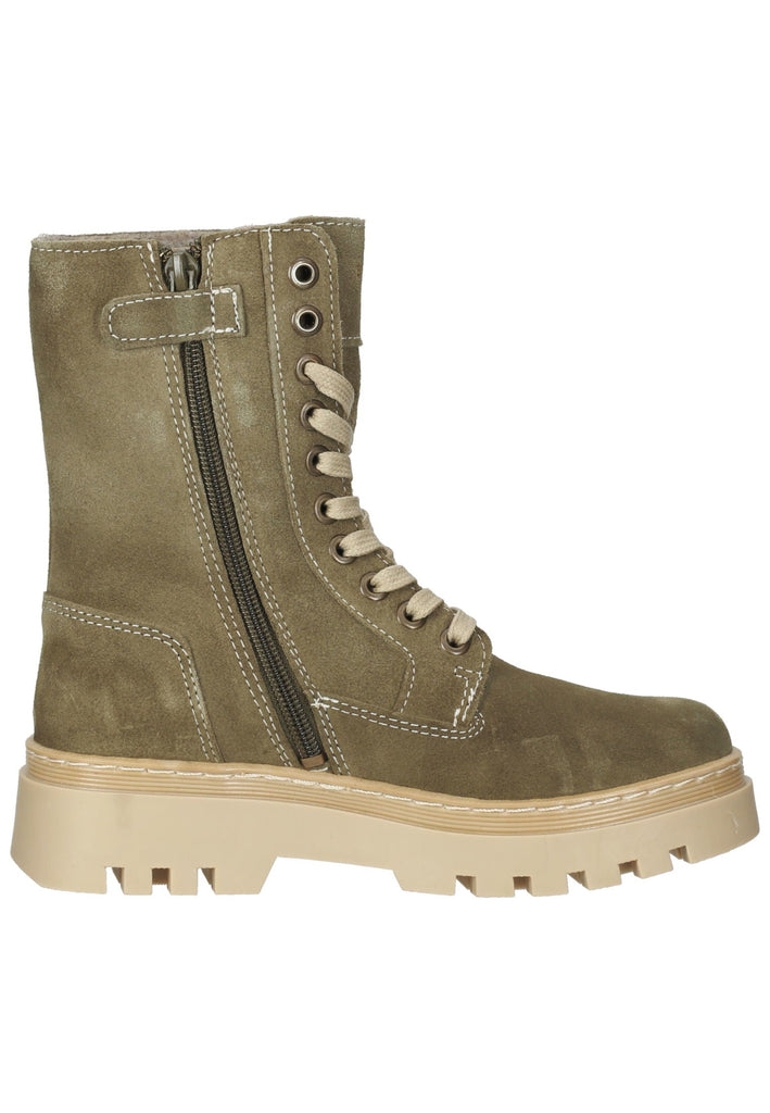 Bullboxer Stiefel Leder Grün Warmfutter