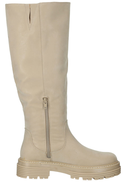 Bullboxer Stiefel Lederimitat Beige