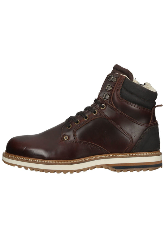 Bullboxer Stiefelette Leder Braun Warmfutter