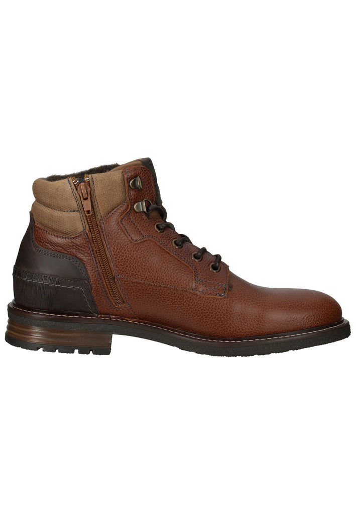 Bullboxer Stiefelette Leder Cognac Warmfutter