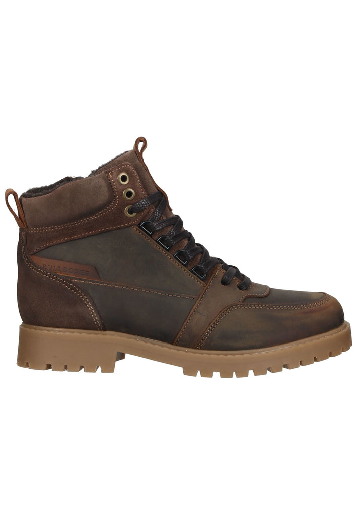 Bullboxer Stiefelette Leder Cognac Warmfutter