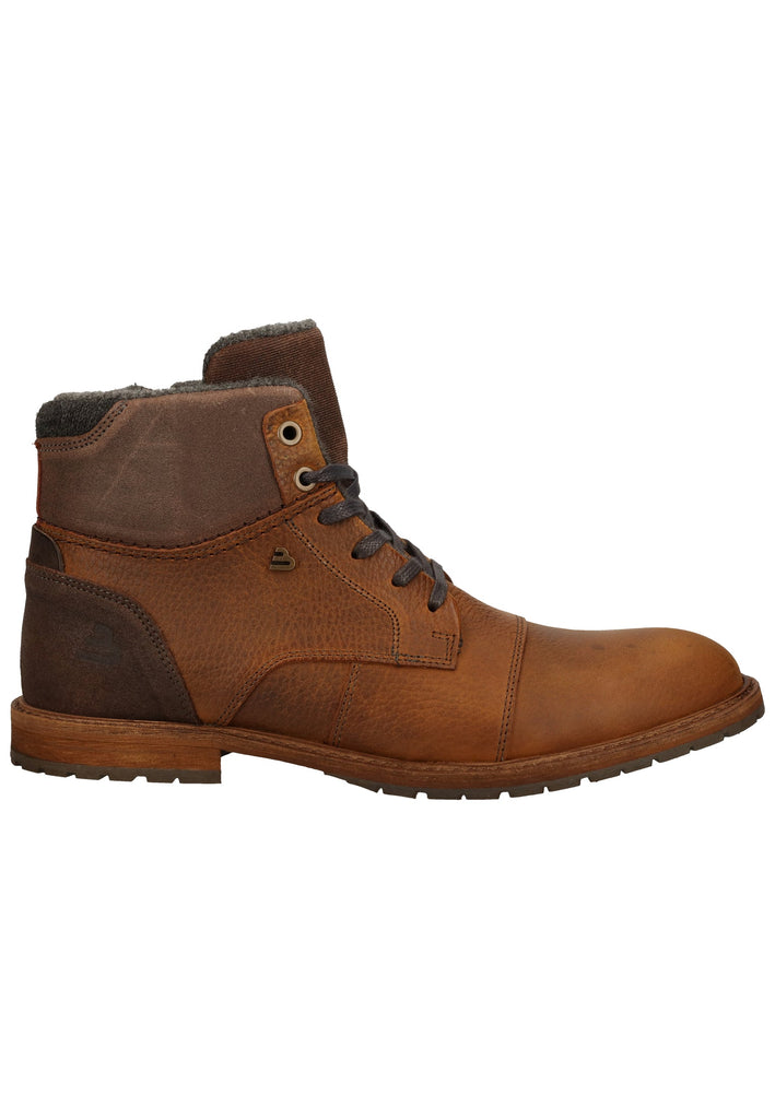 Bullboxer Stiefelette Leder Cognac Warmfutter