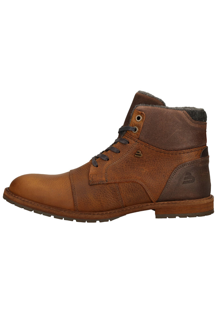 Bullboxer Stiefelette Leder Cognac Warmfutter
