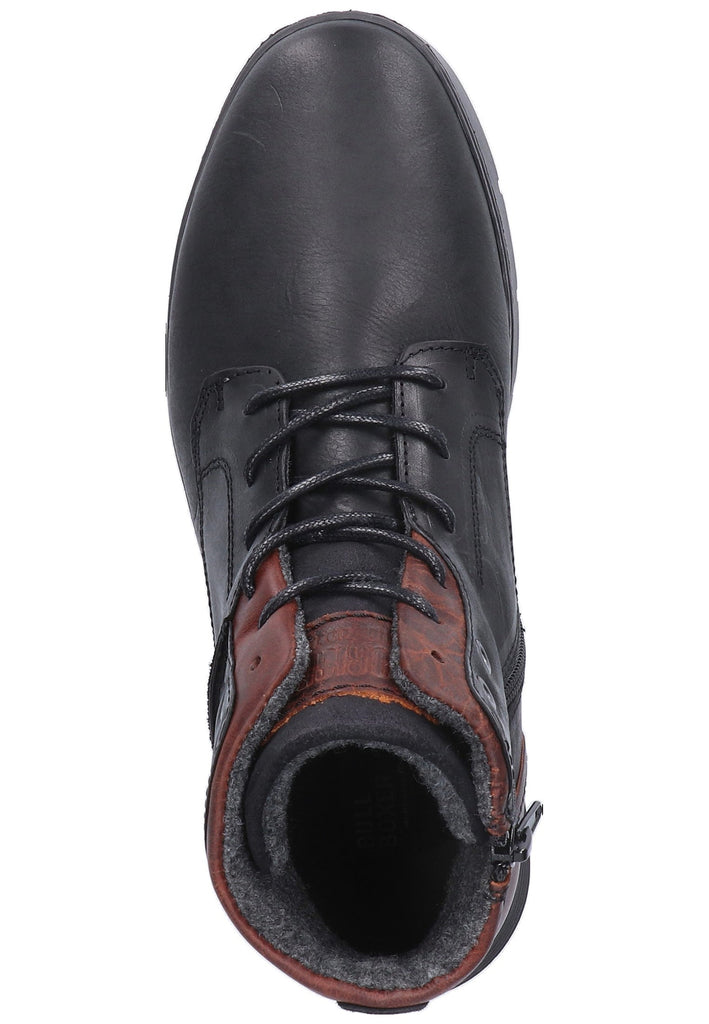 Bullboxer Stiefelette Leder Schwarz