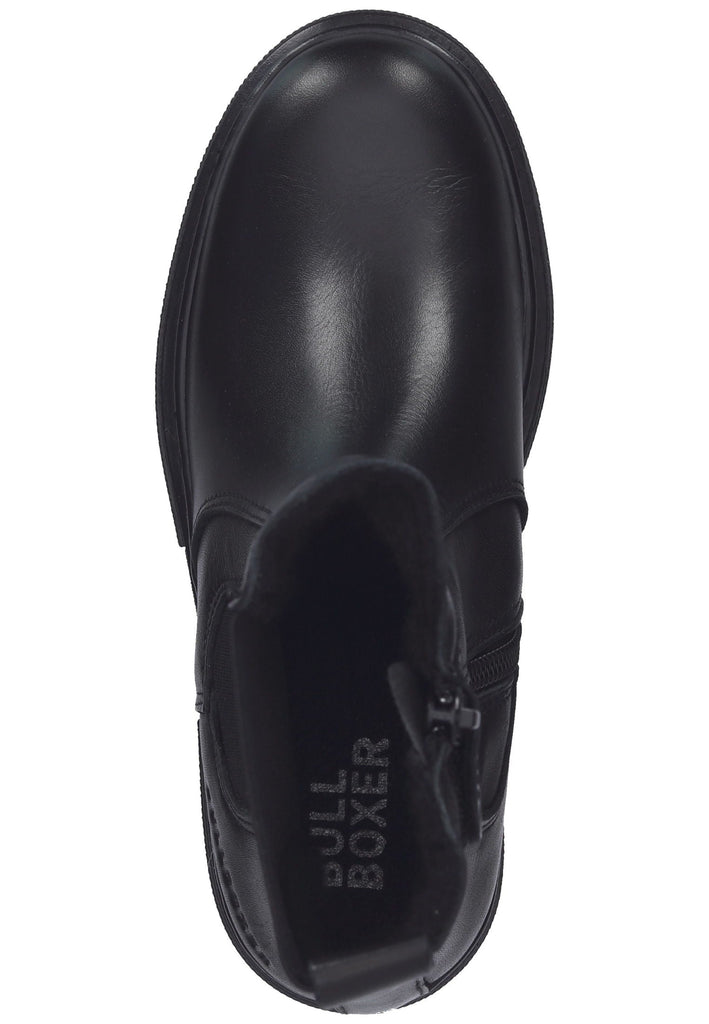 Bullboxer Stiefelette Leder Schwarz/Schwarz Warmfutter