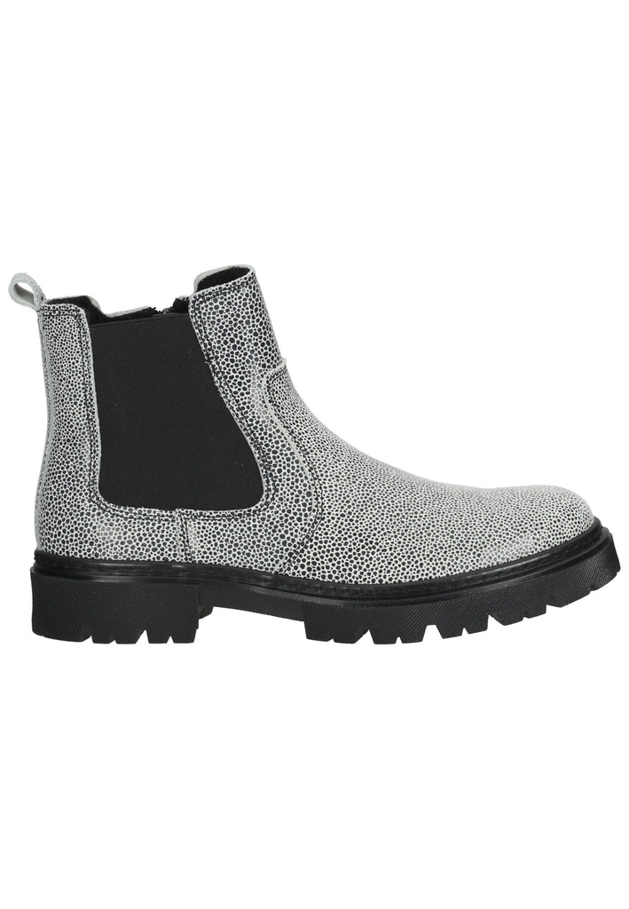 Bullboxer Stiefelette Leder Schwarz/Silber