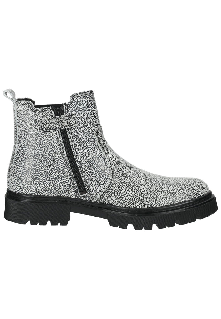 Bullboxer Stiefelette Leder Schwarz/Silber