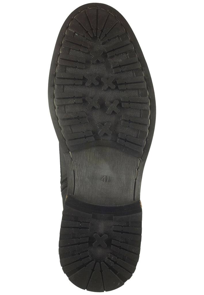 Bullboxer Stiefelette Leder Schwarz Warmfutter