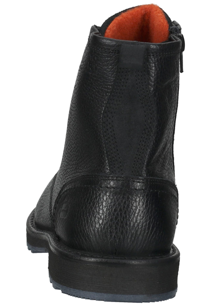 Bullboxer Stiefelette Leder Schwarz Warmfutter